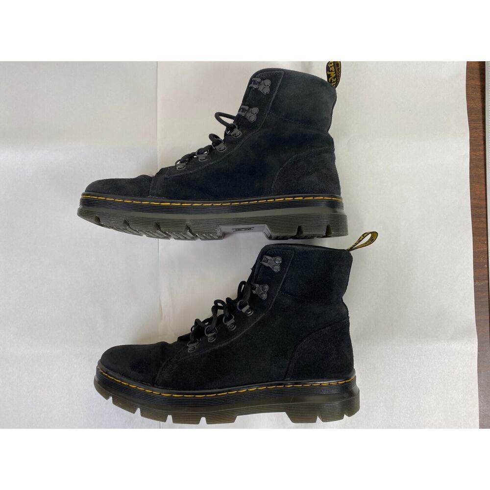 Dr. Martens Combs Boots Women's 10 Black Suede Combat Baddie Gothcore Grunge - Picture 5 of 14